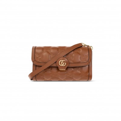 GUCCI SMALL GG MATELASSÉ LEATHER BAG 724529 (25.5*16*8.5cm)